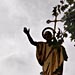 Statue on the north side of St Paul's Cathedral in London