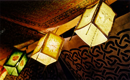 Chinese lamps, Camden Market, London.