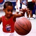 Boy playing basketball, Rocinha, Rio de Janeiro, Brazil.
