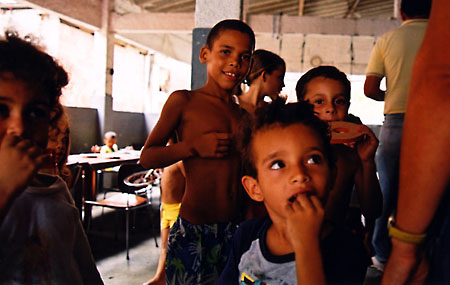 A group of children in the daycare center, Rocinha, Rio de Janeiro, Brazil.Taken during a guided tour of this favela, which has/had a very rough reputation - althought with what's considered one of the best Sunday street markets around.