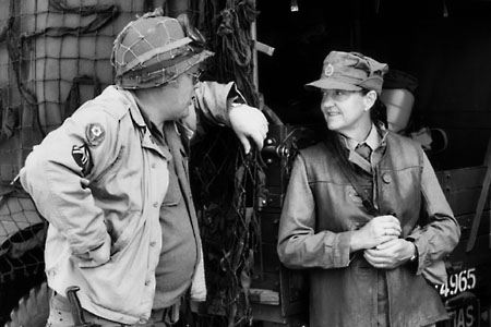 Candid at WWII exhibition in Bristol.