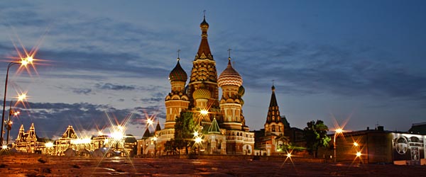 Red Square, Moscow, at night