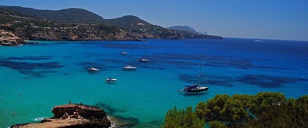 Famous beaches on Ibiza
