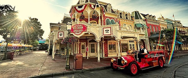 Fire truck on Main Street