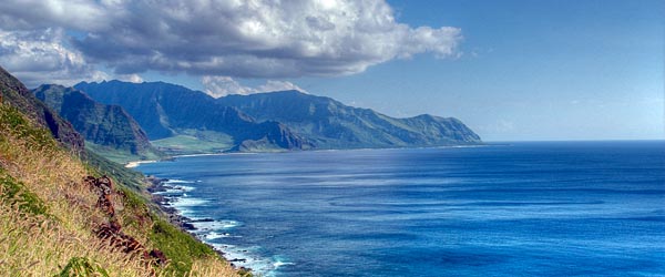 Coastal view of northern Oahu